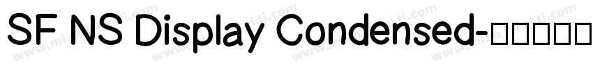 SF NS Display Condensed字体转换